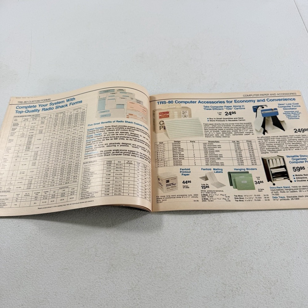 Vintage 1983 RADIO SHACK TRS-80 Microcomputer Catalog RSC-8 Computer - Picture 6 of 8